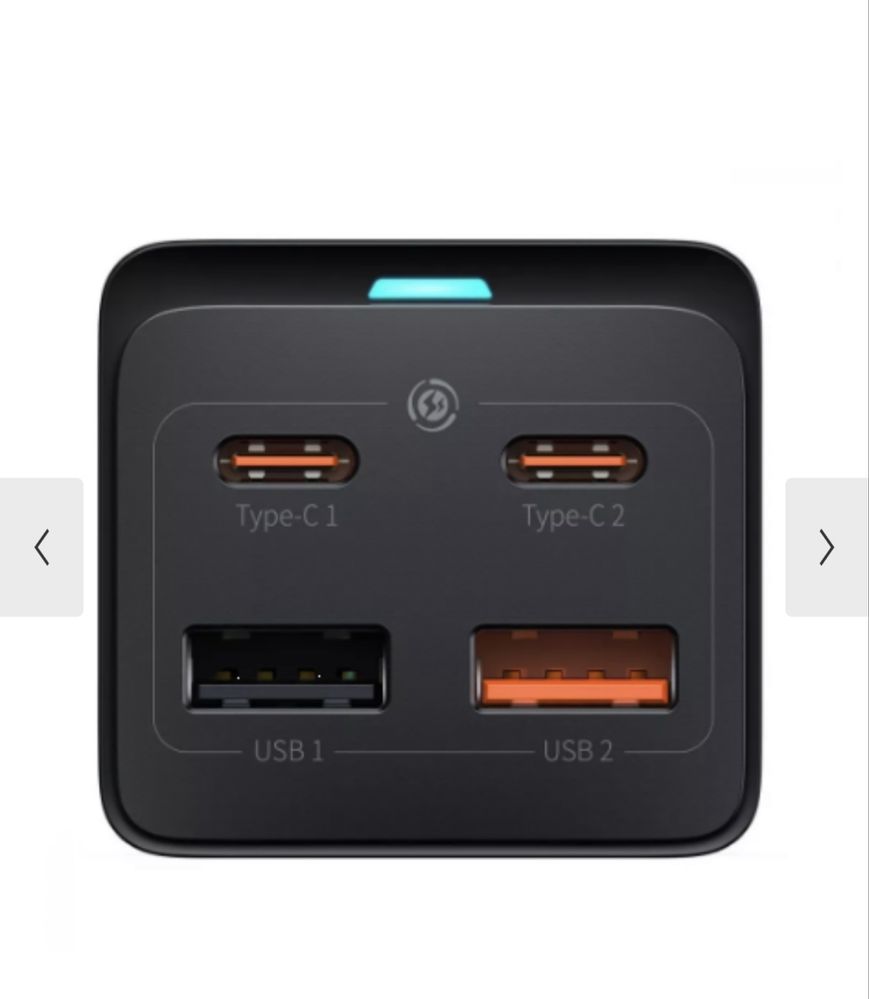 Зарядное устройство сетевое Baseus GaN3 Pro Desktop Powerstrip 65W EU