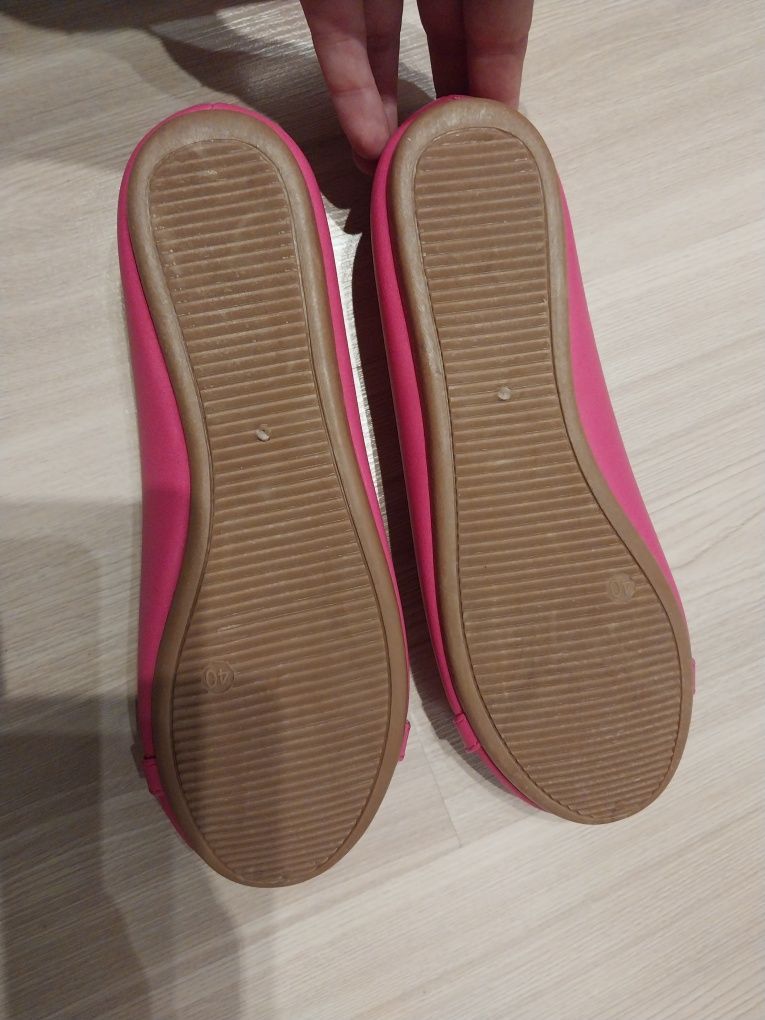 Nowe buty/baletki fuksja, rozmiar 40