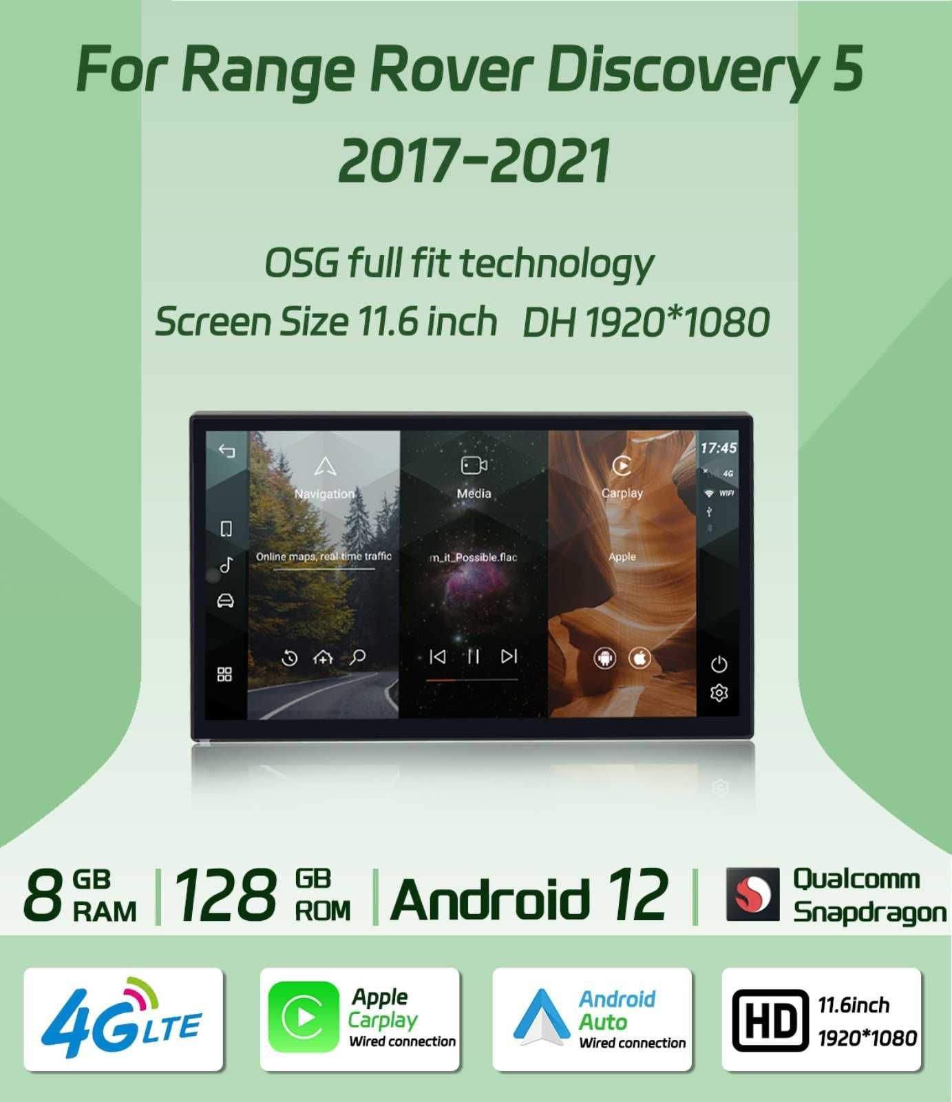 Мультимедиа Android Land Rover Discovery 5 L462 Ленд Ровер магнитола