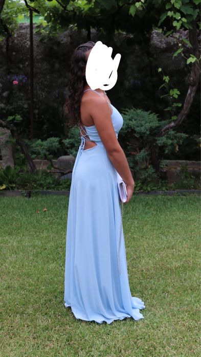 Vestido azul claro