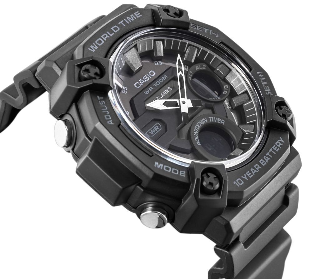 zegarek męski casio aeq-120w-1bvdf + box