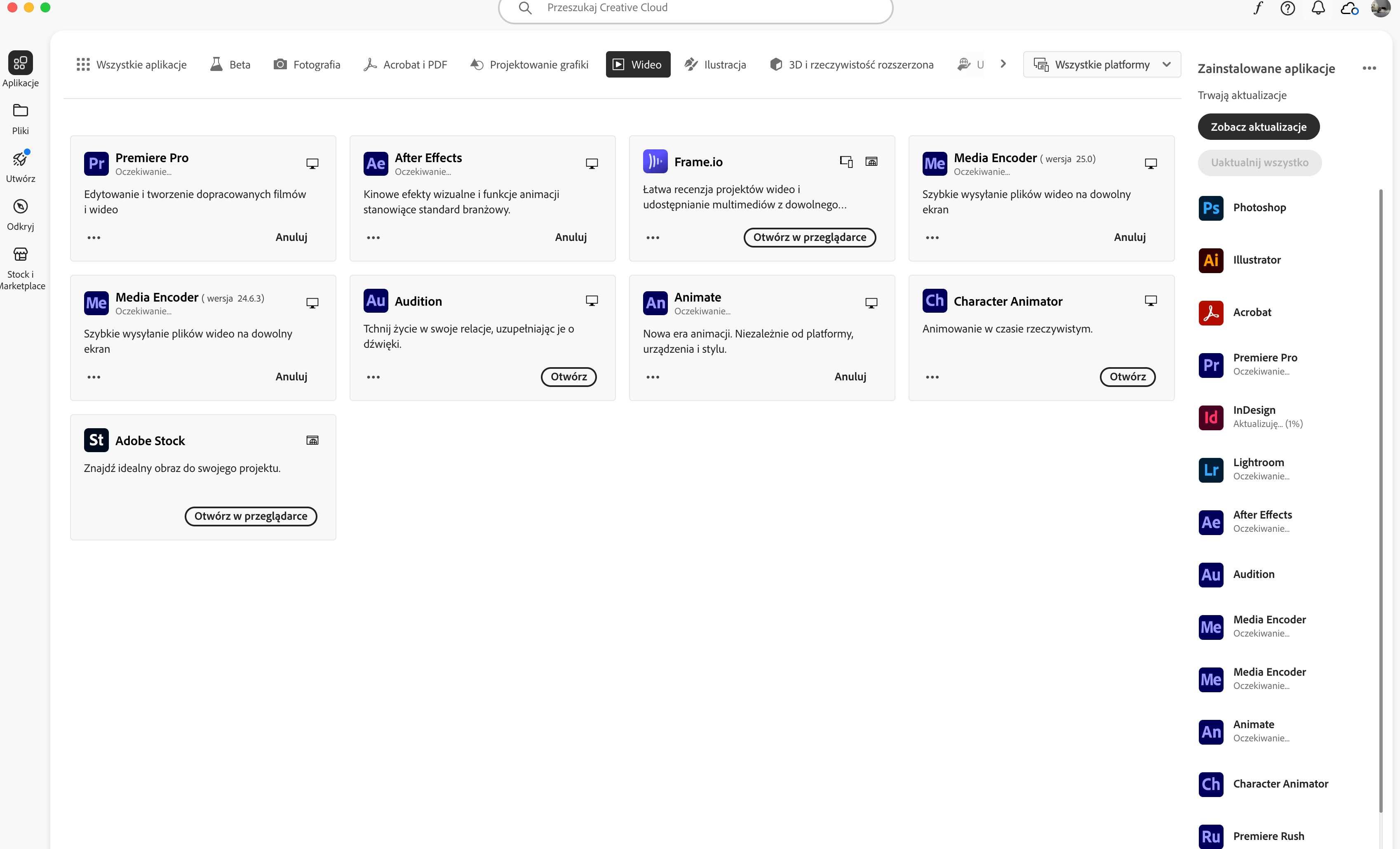 Adobe Creative Cloud All Apps MULTI Win/Mac – licencja 12 miesięcy