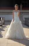 Zjawiskowa suknia ślubna ivory Annais Bridal Shody falbany