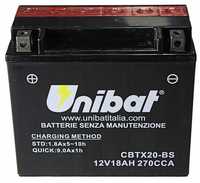 Akumulator UNIBAT CBTX20-BS 18Ah 270A LEWY +