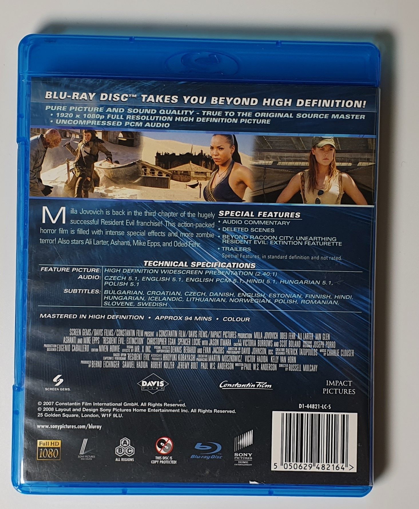 "Resident Evil Zagłada" Blu-Ray lektor I napisy PL