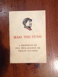 Mao Tsé-Tung - A proposito de una declaracion de Chiang Kai-Shek