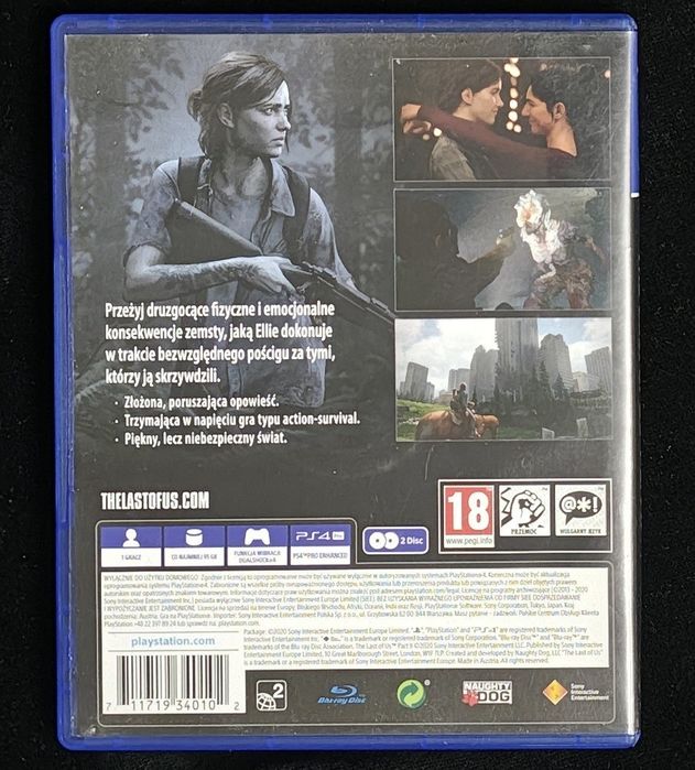The Last of Us Part II PL Dubbing PS4 PS5 część 2 po polsku BDB stan