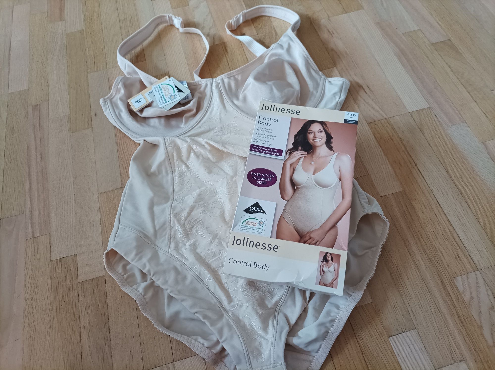 Beżowe body wyszczuplające XL 90D