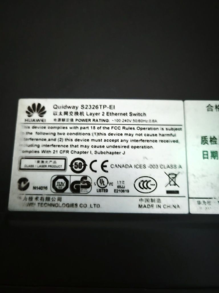 Комутатор Huawei S2326TP-EI
