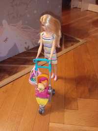 Barbie spacerówka z pieskami