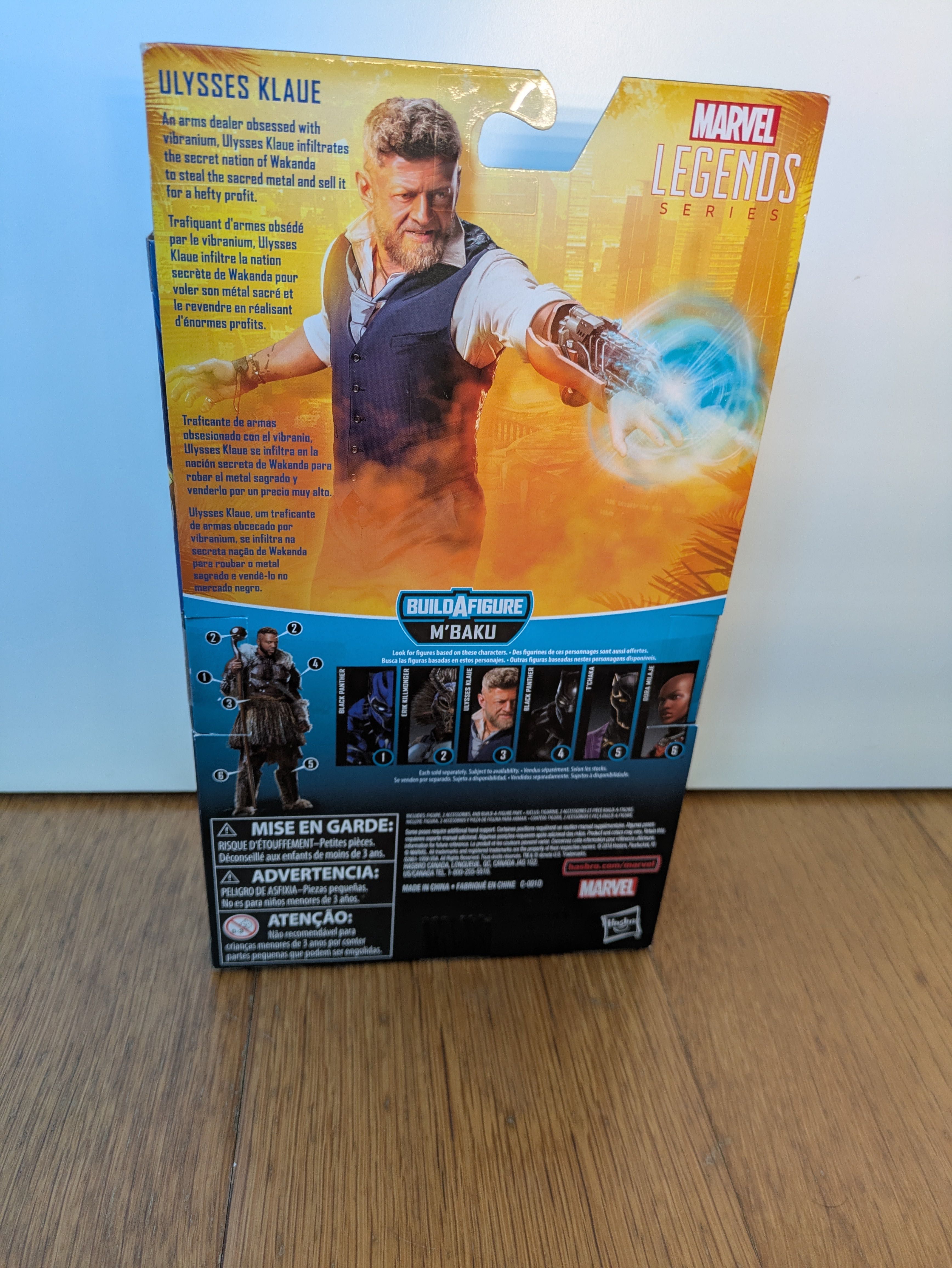 Black Panther Ulysses Klaue Marvel legends figura (Portes Grátis)
