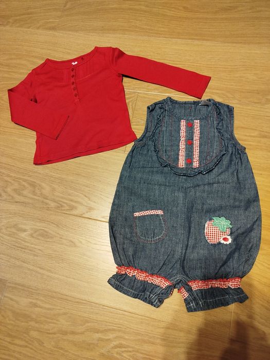 Rampers Next 12/18 m-cy, r.86cm+bluzka George