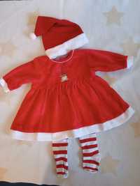 Новорічний комплект, плаття, костюм для дівчинки 2-3 місяці