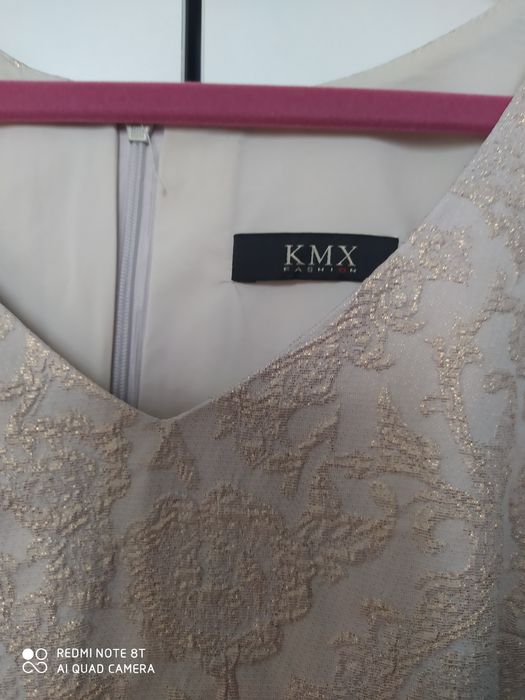 Sukienka w kwiaty, zamek na plecach, rozmiar Lr