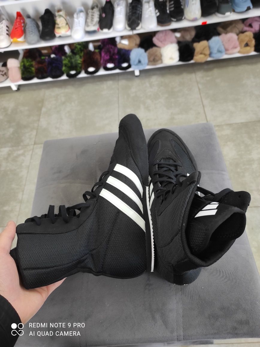 ОРИГІНАЛ 100% Кросівки Adidas Box Hog 2.0 Boxing Shoes Black 46 2/3