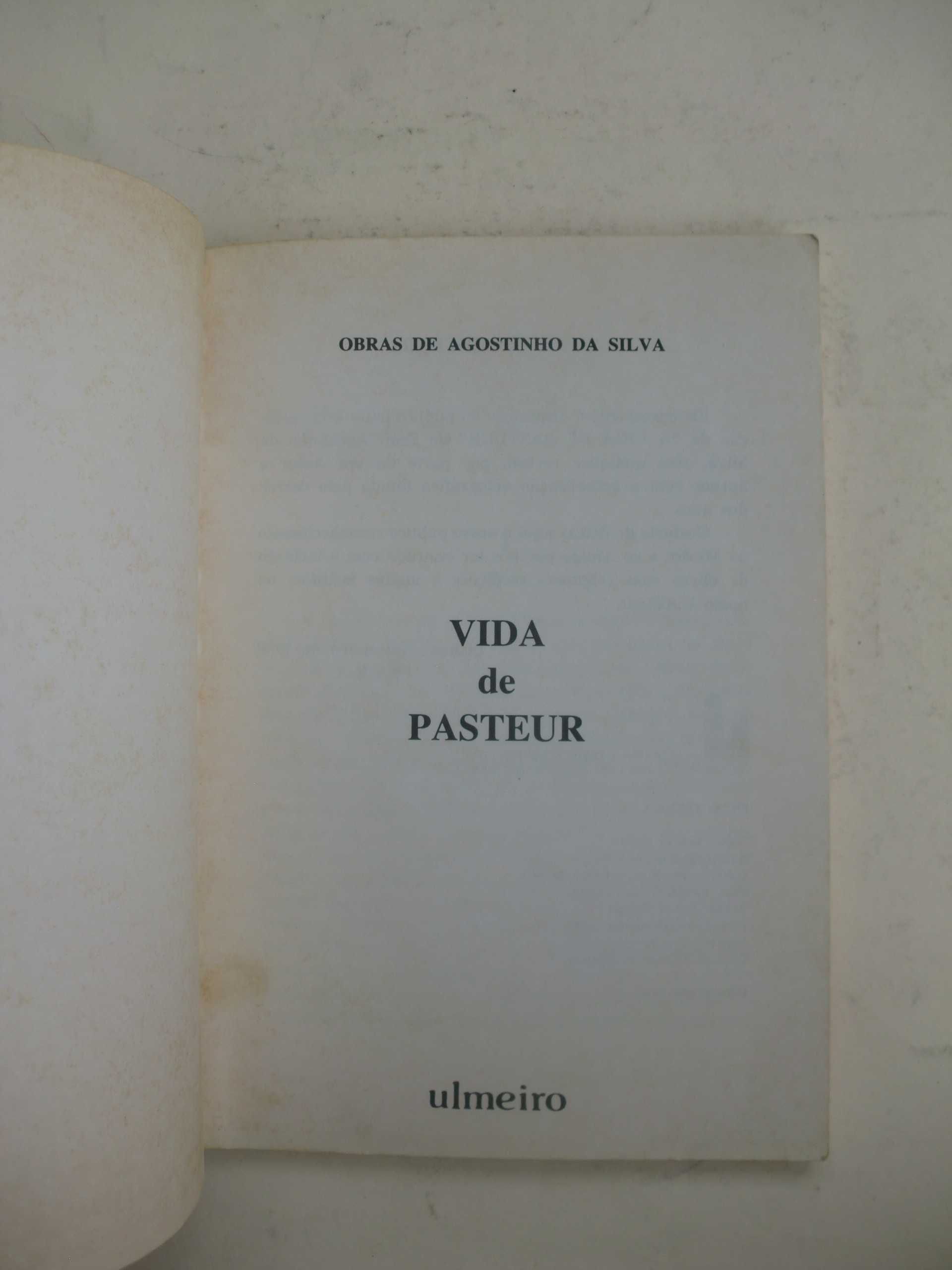 Vida de Pasteur
de Agostinho da Silva