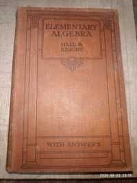 Антиквар книга элементарная алгебра 1942г. на английском языке