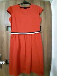 extra czerwona sukienka Dykon r. 42 M/L super wysyłka