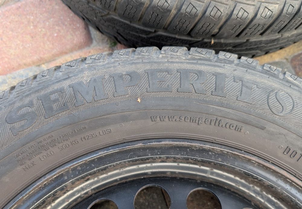 Koła felgi stalowe opony zimowe R15 185/65 4x100 czujniki TPMS renault
