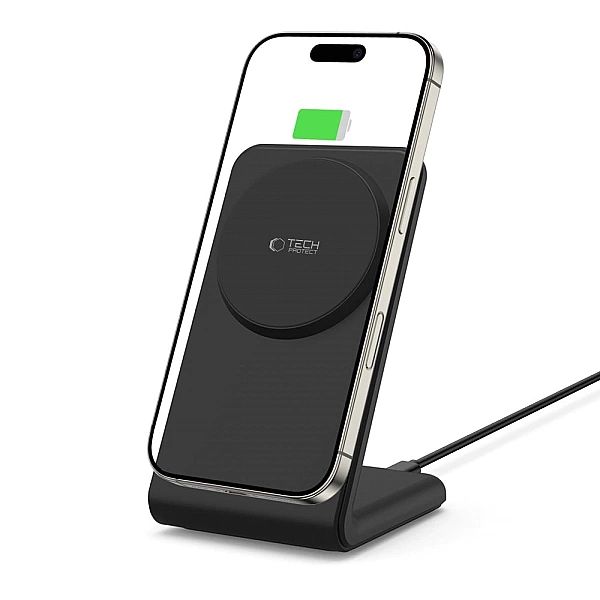 Ładowarka bezprzewodowa Tech-Protect QI15W-A38 MagSafe - czarna