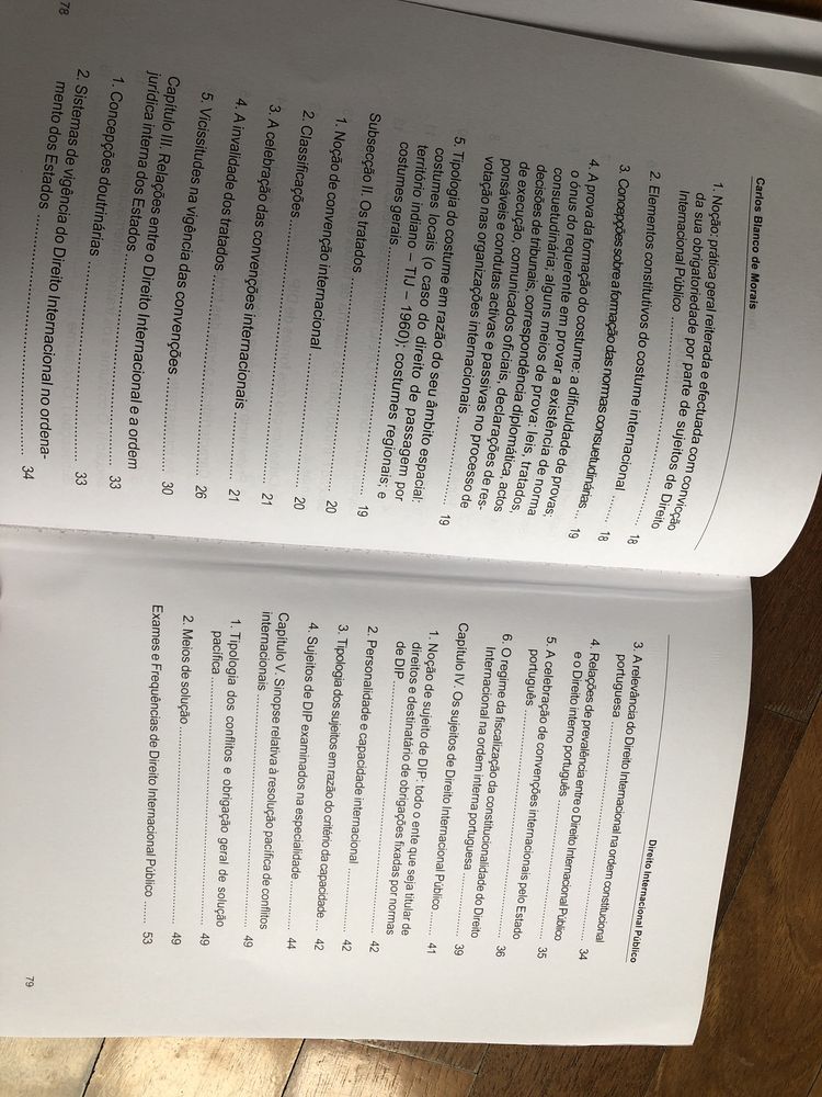 Livro prático: “ Direito internacional público, dumários desenvolvidos