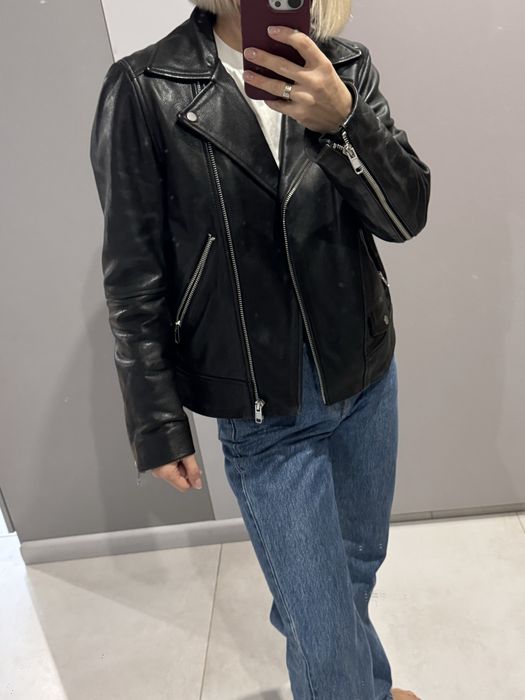 Шкіряна куртка косуха H&M розмір XS