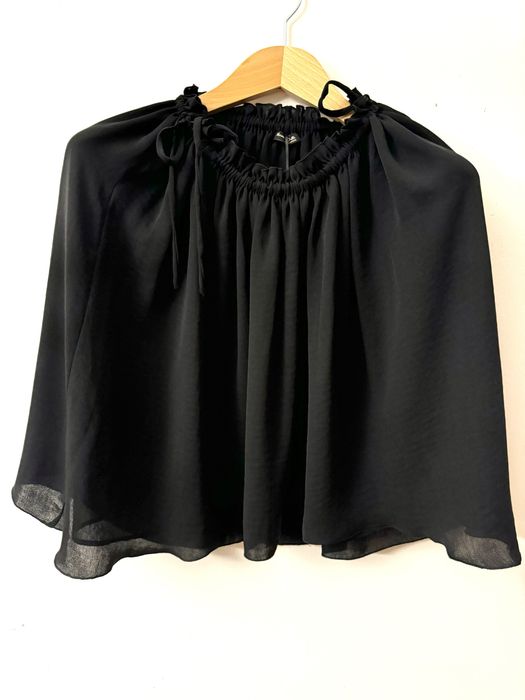 Spódnica z podszewką Massimo Dutti 42 czarna luźna regulowana