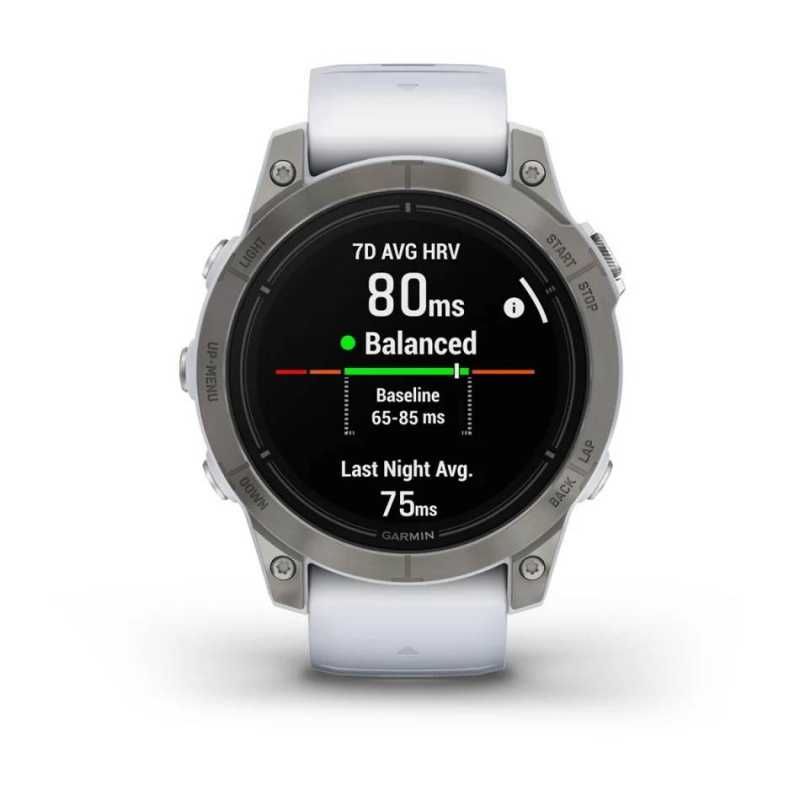 Годинник Garmin Epix Pro Gen 2 Sapphire 47mm Titanium  w. Whitestone B