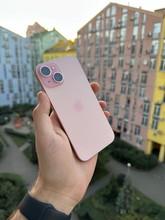 Физ сим 97% Аккум Идеал iPhone 15 128Gb Pink Айфон
