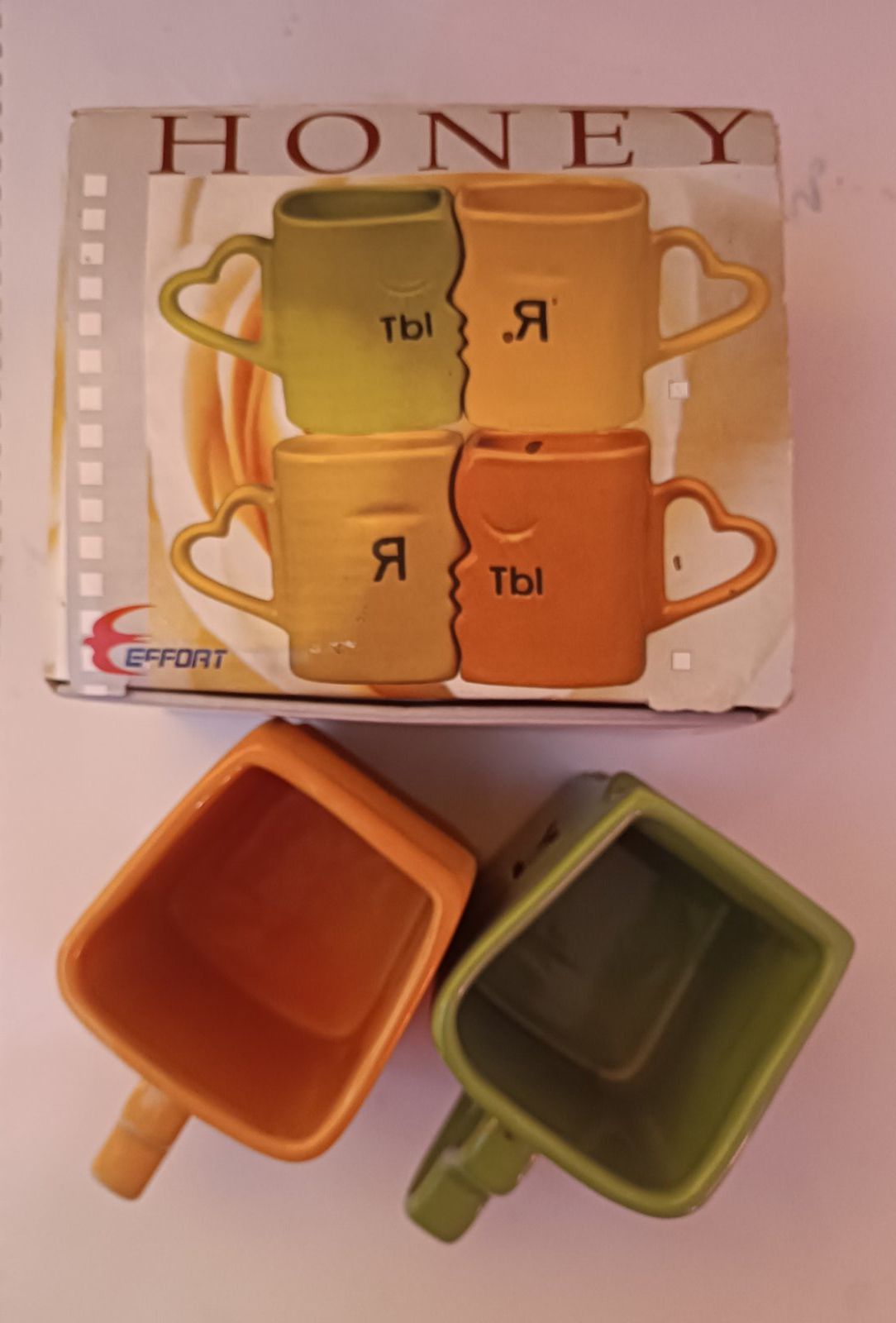 Детские Чашки,подарочный набор Я и Ты,HONEY