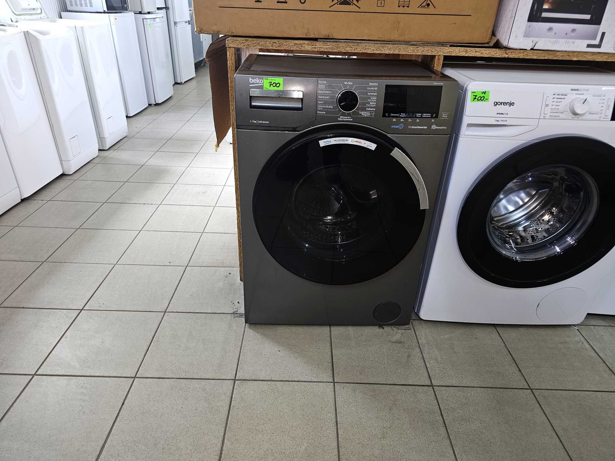 Pralka BEKO PWUV7646XME | SteamCure | 7kg | 1200obr | gw3mce