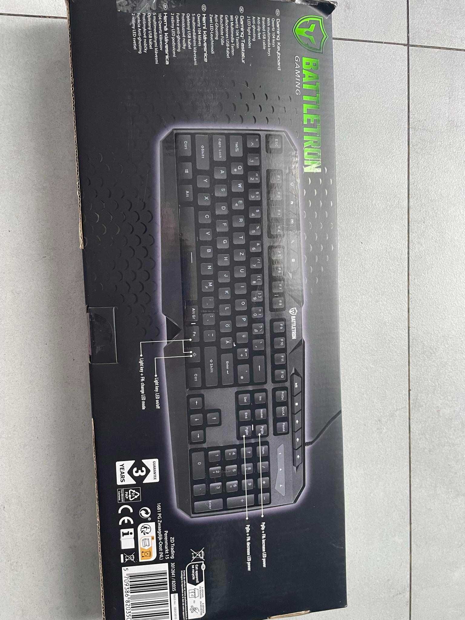 Klawiatura do gier BATTLETRON GAMING KEYBOARD z podświetleniem