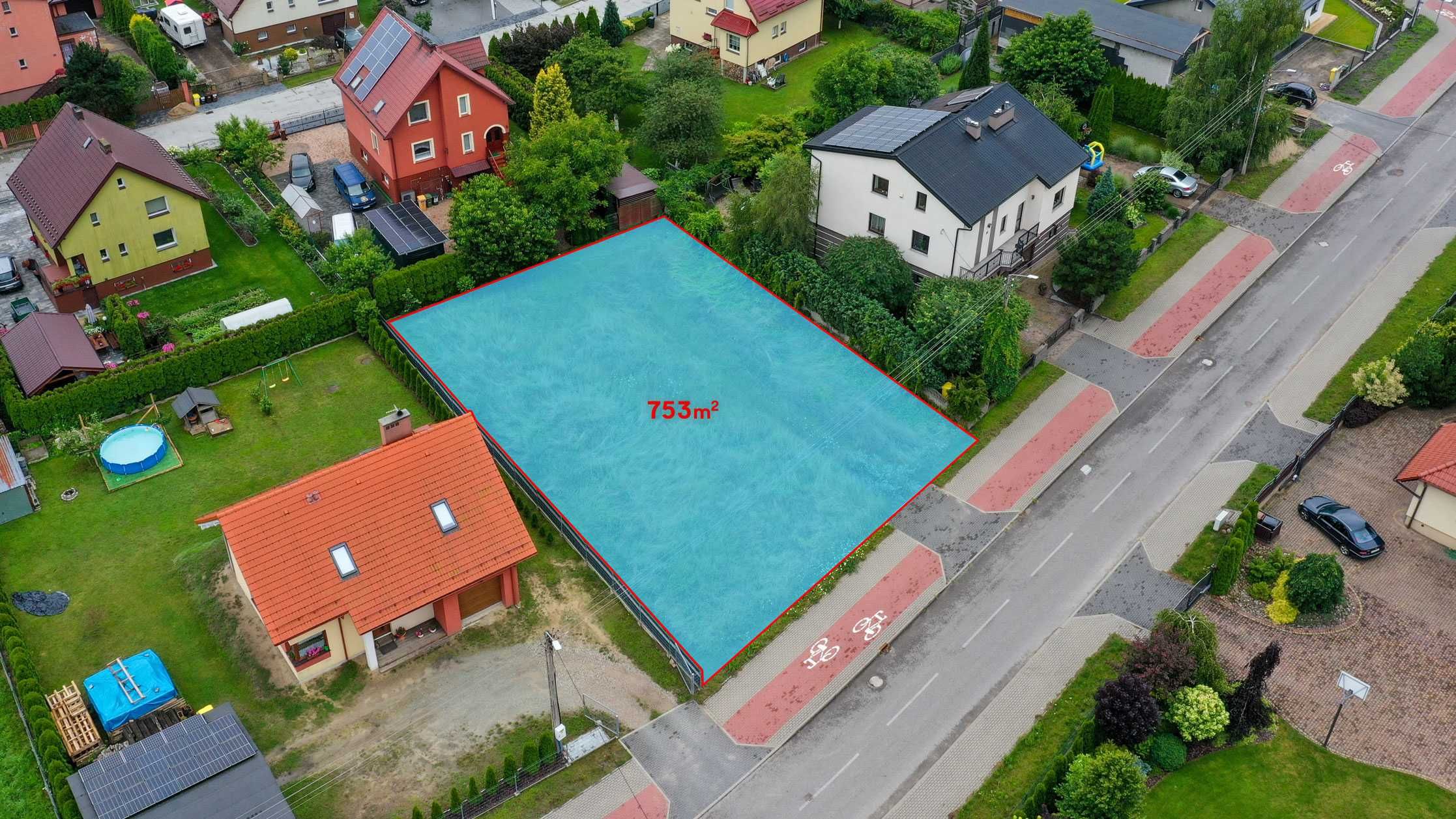 Działka budowlana 753 m² – Skórcz, ul. Piaskowa 20
