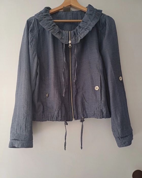 Cienka kurtka damska z dużym kołnierzem stójką Dreamstar XL