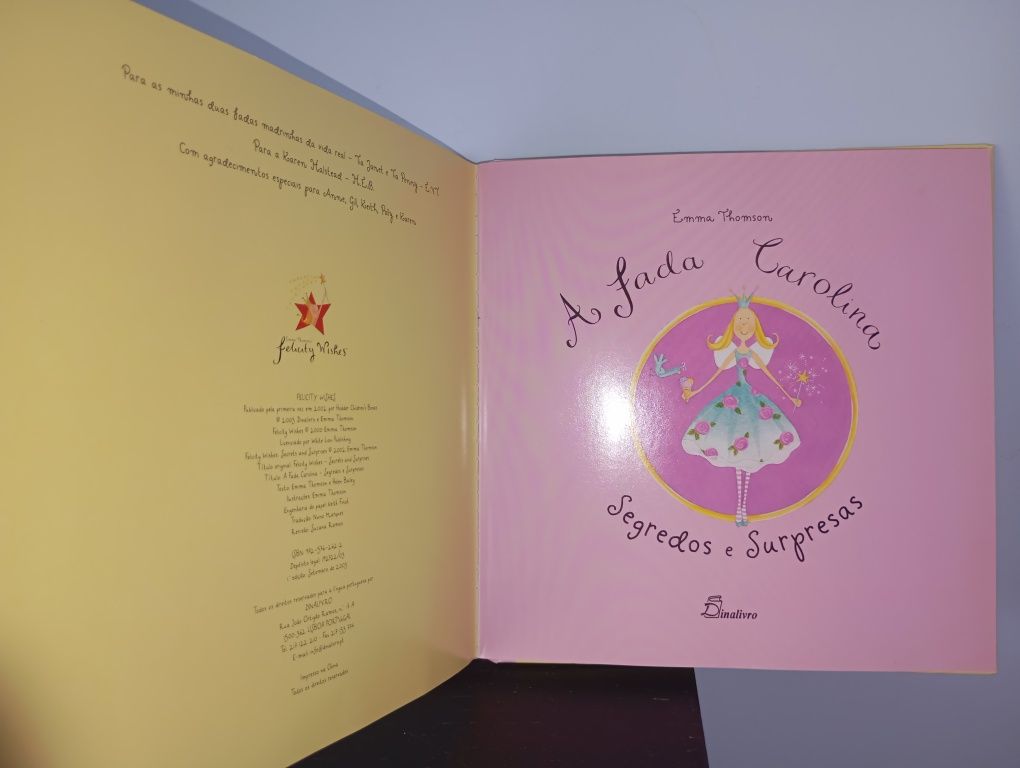 Livro " A fada Carolina - Segredos e surpresas '