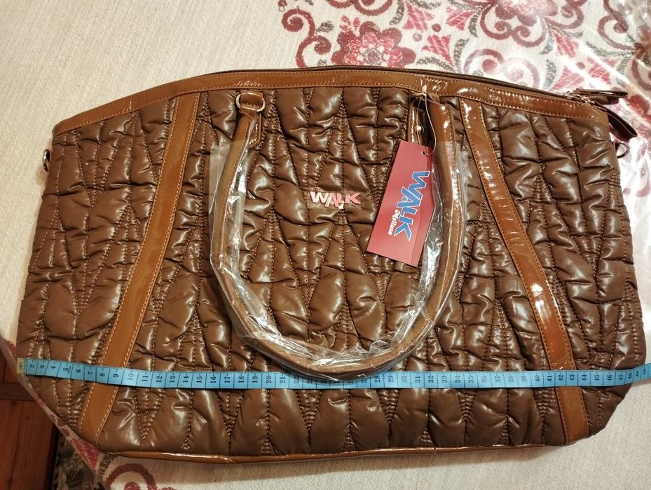 Продам сумку коричневу тканина