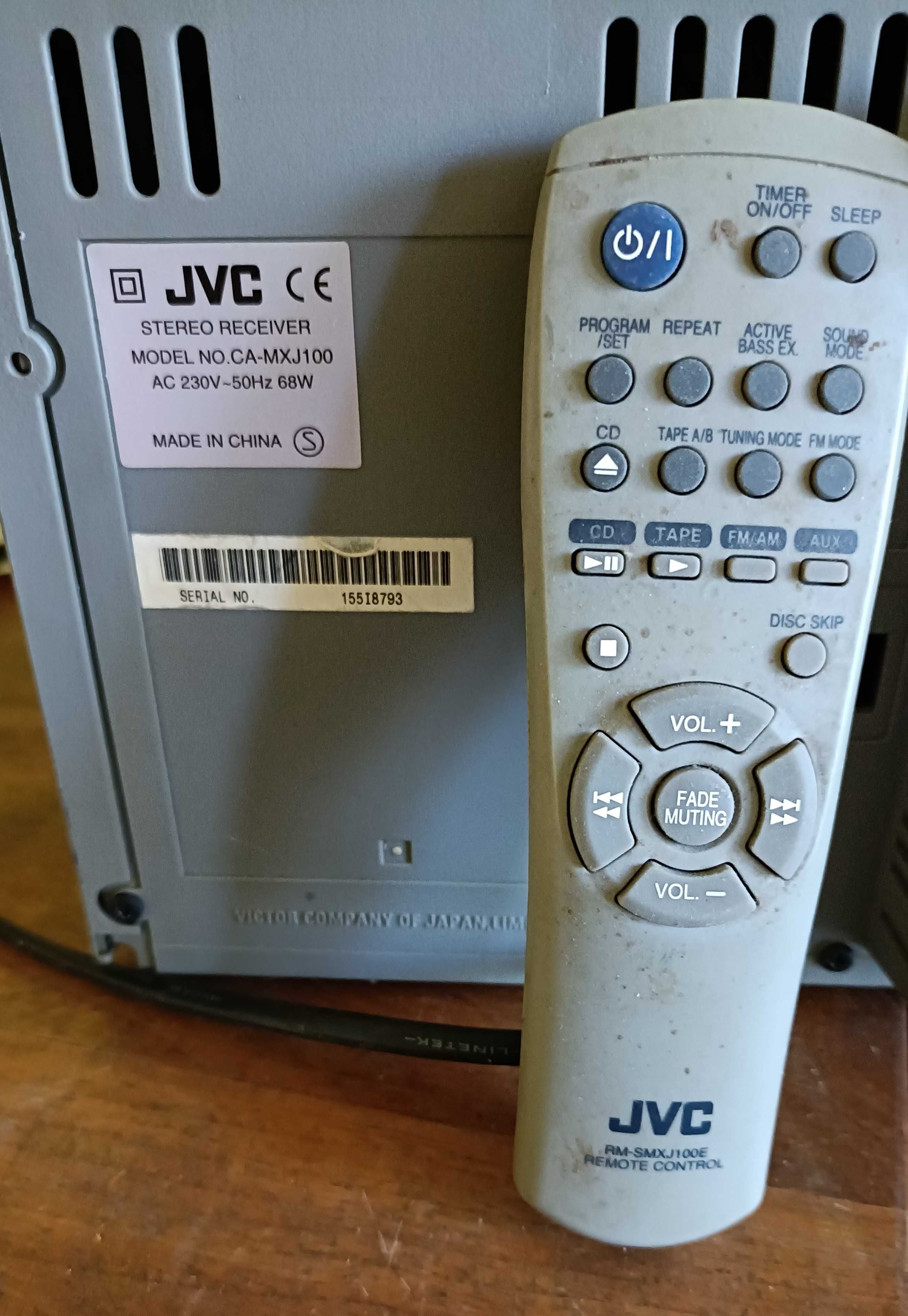JVC MX-J100 wieża midi z pilotem