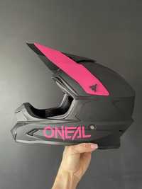 Kask O'Neal 1SRS Solid Czarno-różowy