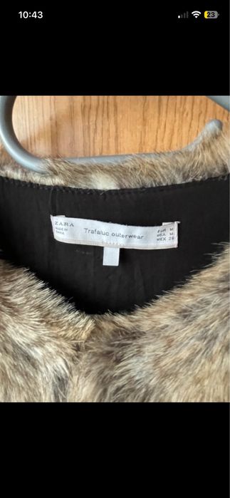 Kamizelka ze sztucznego futerka Zara