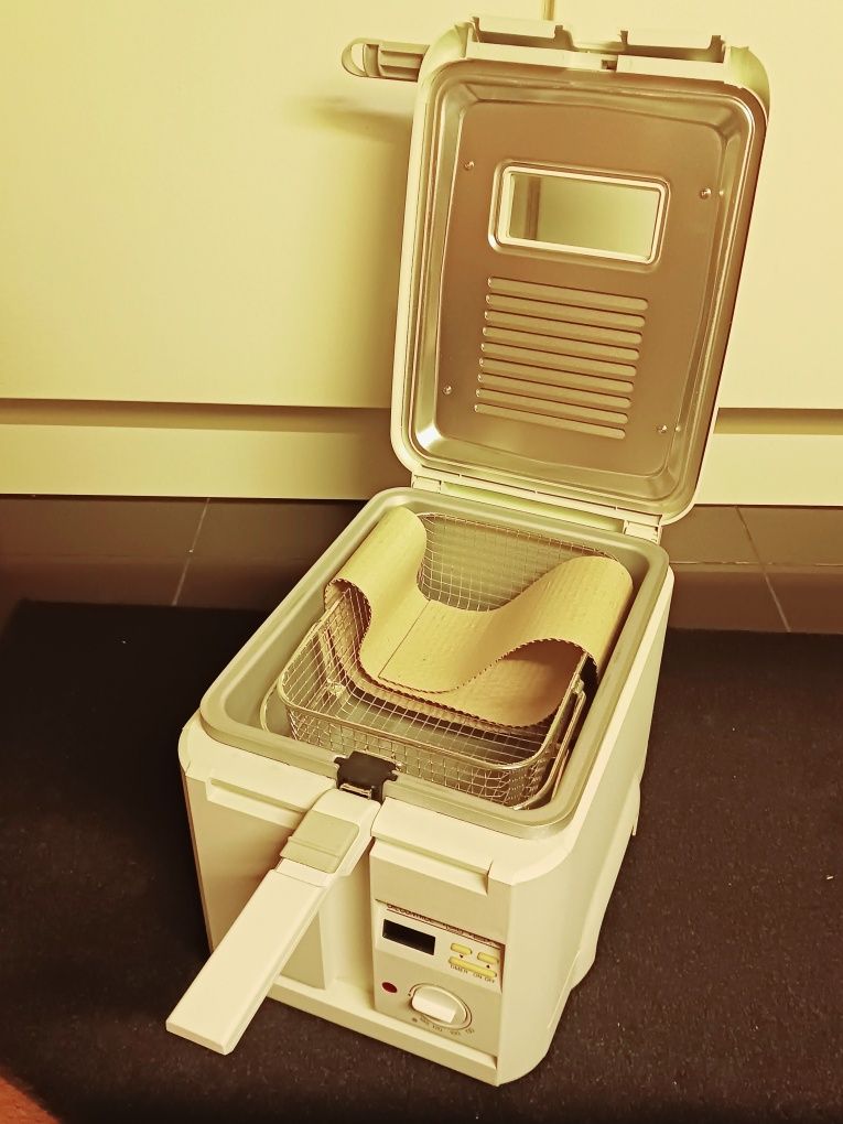 NOVO Fritadeira Krups Gourmet frita luxe com óleo temporizador digital