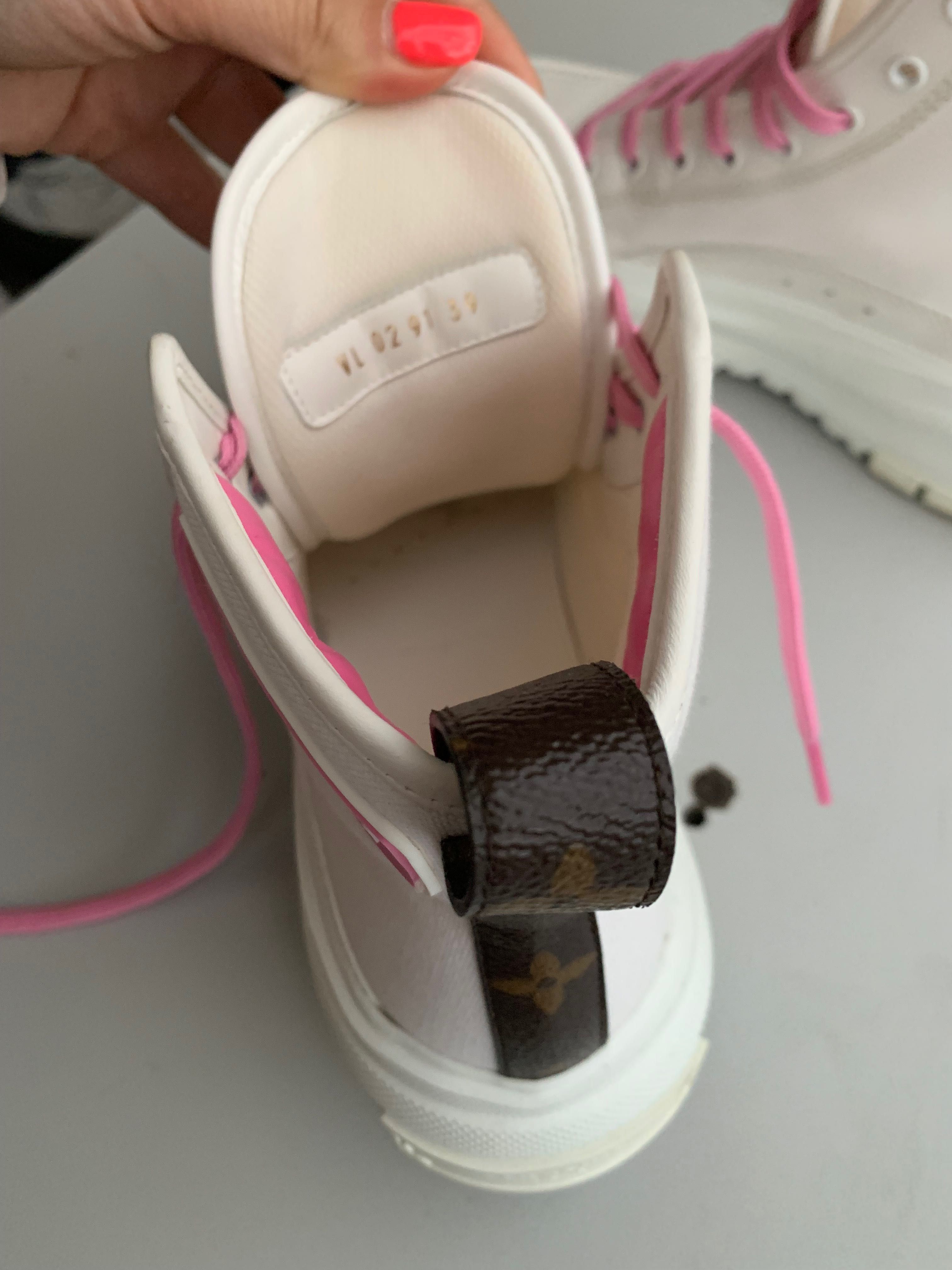 Sapatilhas da louis vuitton pink high top sneakers
