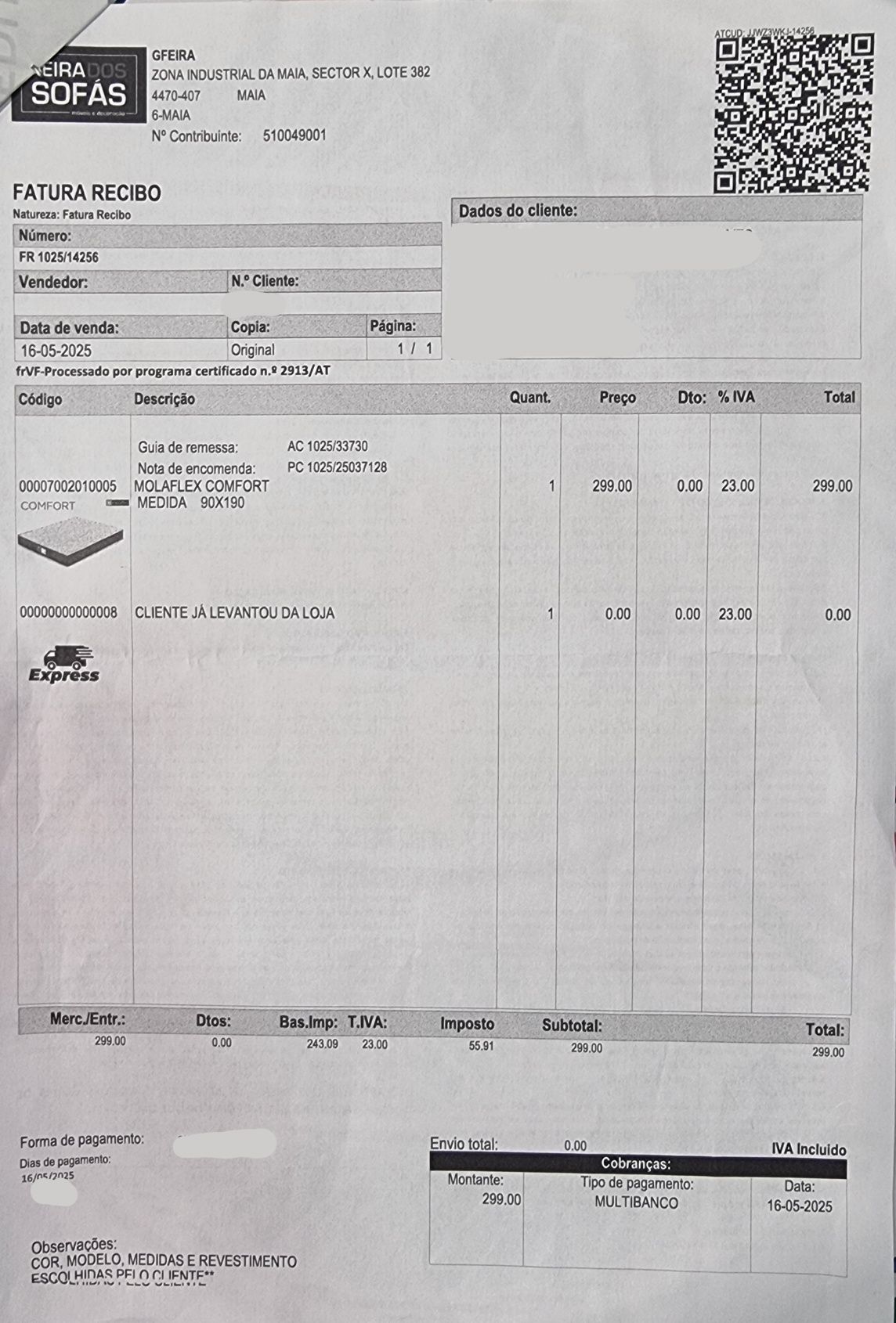 Colchão Molaflex Comfort (NOVO)