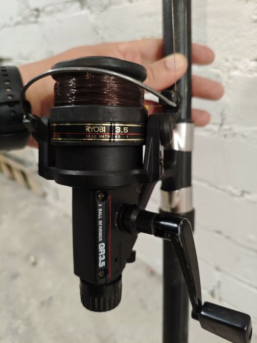 Bialy kruk zestaw wedka sportex kolowrotek ryobi 3.5