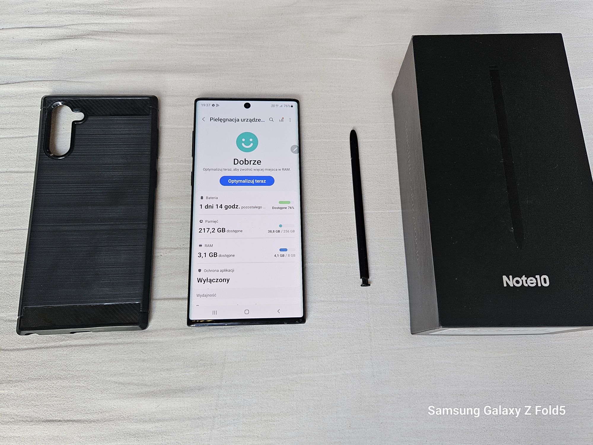 Samsung Galaxy Note 10, 256GB, dobra stan, S Pen, Spigen Etui