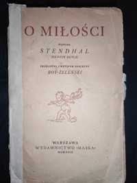 O miłosci. Stendhal (Henryk Bryłe). 1929 rok!