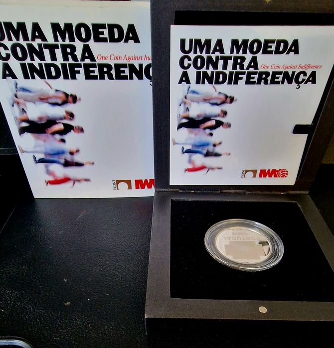 2008 – Prata PROOF 1,50€ – AMI – Uma Moeda Contra a Indiferença