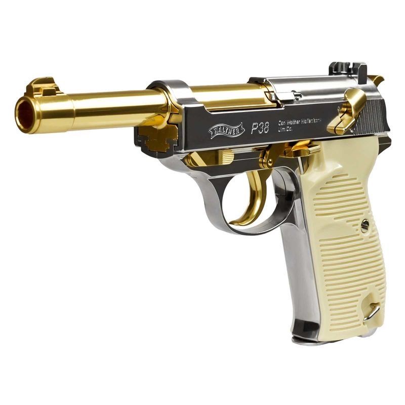 Pistolas Históricas Pressao de ar(CO2) Walther P38  e PPK FULLMETAL Blowback Coleção