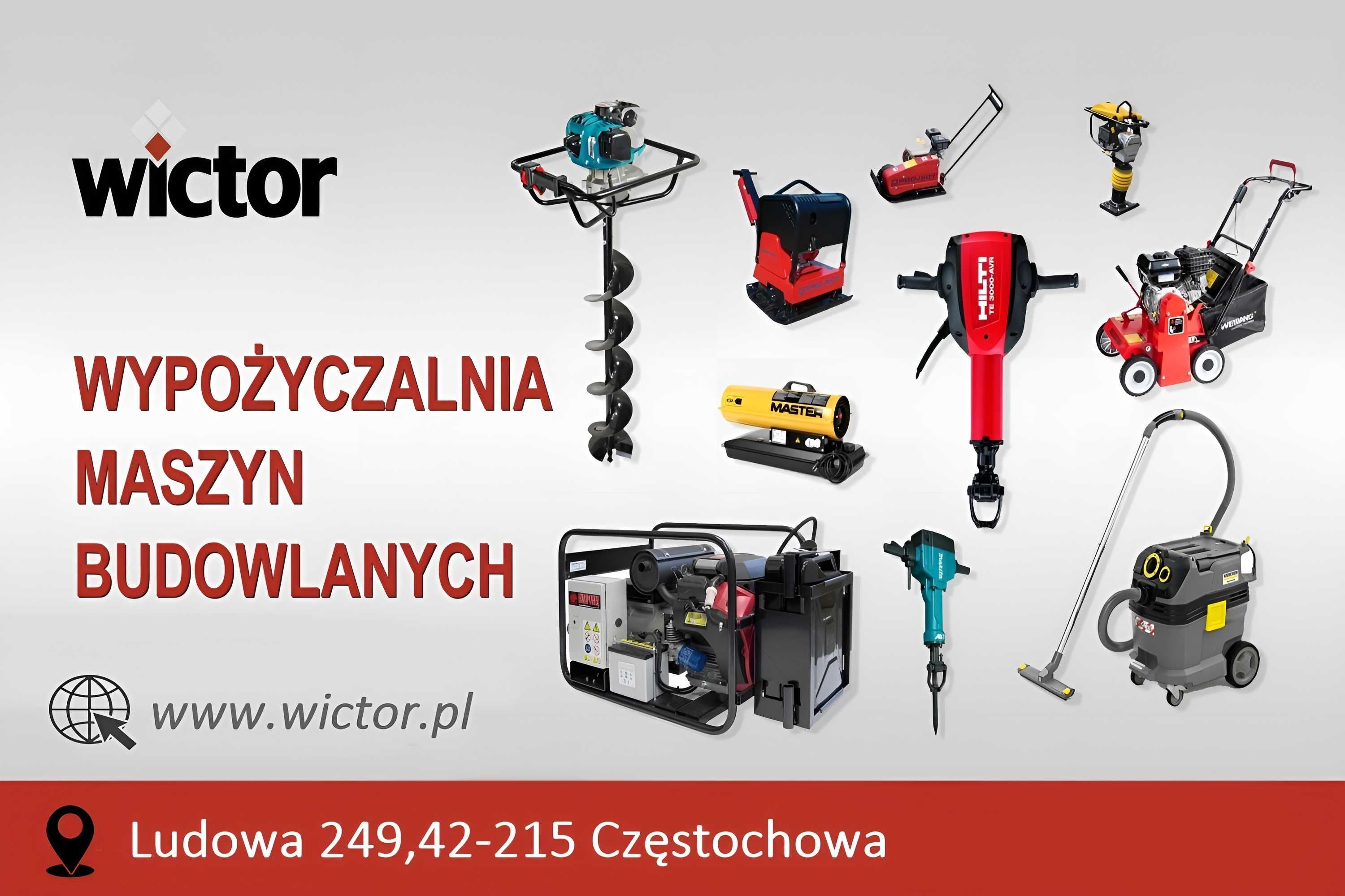 Zagęszczarka 185kg ubijak wynajem-wypożyczalnia Częstochowa