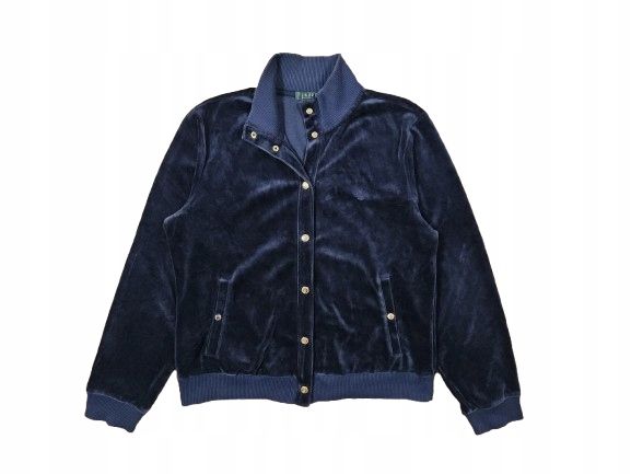 LAUREN RALPH LAUREN Bluza Welurowa Damska Rozpinana Logo r. L