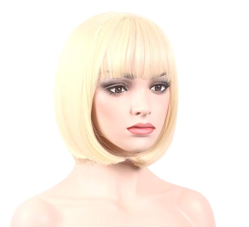 Peruka jasny blond bob